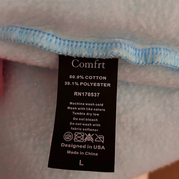 Comfrt Pastel Edit Pastel Blue Joggers EUC - Picture 4 of 4